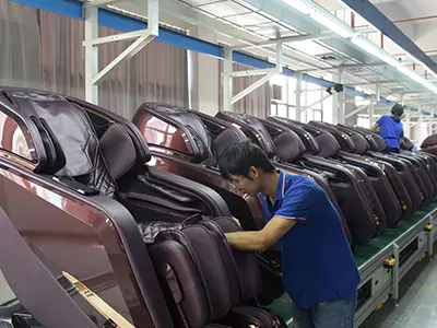 การผลิตเก้าอี้นวด 200,000 ตัวต่อปี เป็นผู้นำตลาดโลกด้วยความสามารถในการผลิต